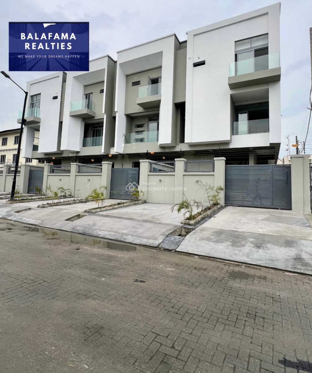 Luxury 3 Bedroom Terrace + Bq, Lekki Phase 1, Lekki, Lagos, Terraced Duplex for Sale