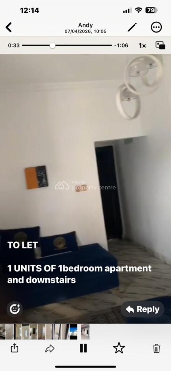 Luxury One Bedroom Mini Flat, Okun Ajah, Lekki, Lagos, Mini Flat (room and Parlour) for Rent
