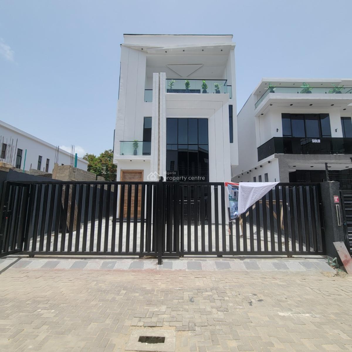 Amazing 6 Bedroom Duplex with a Bq, Pool, Cinema, & Gym, Chevron, Lekki, Lagos, Detached Duplex for Sale