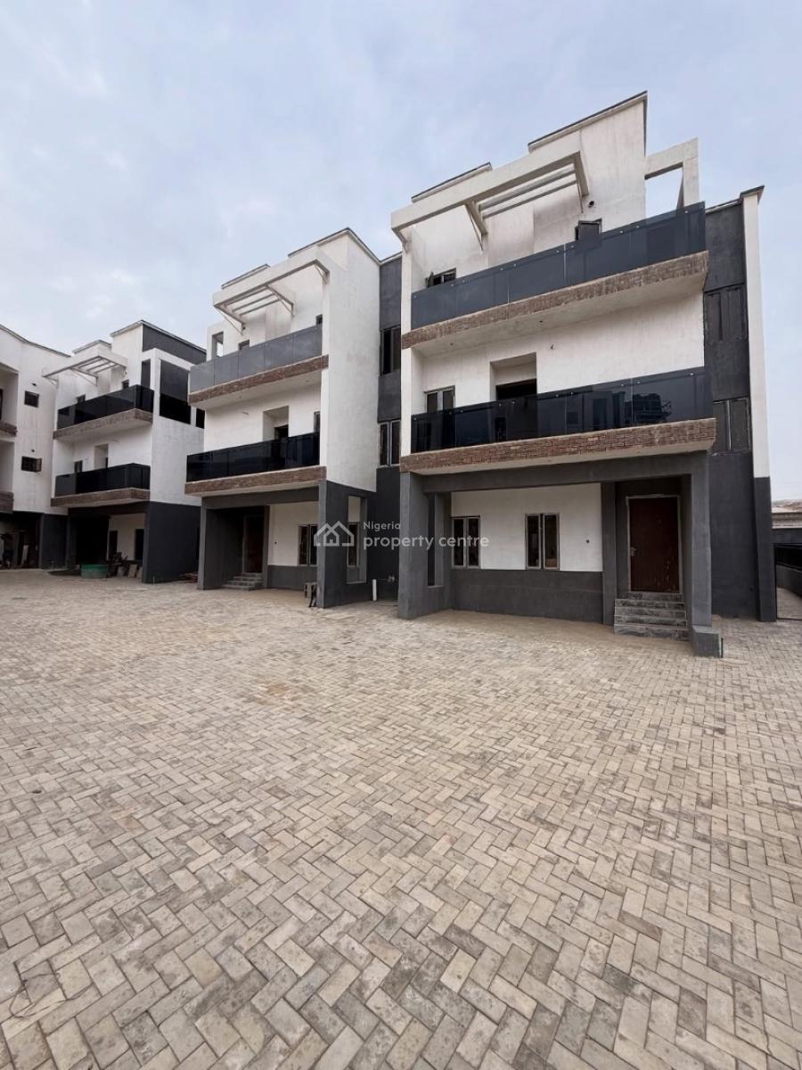 4 Bedroom Terrace Duplex with Bq (semi Finished), Jahi, Abuja, Terraced Duplex for Sale