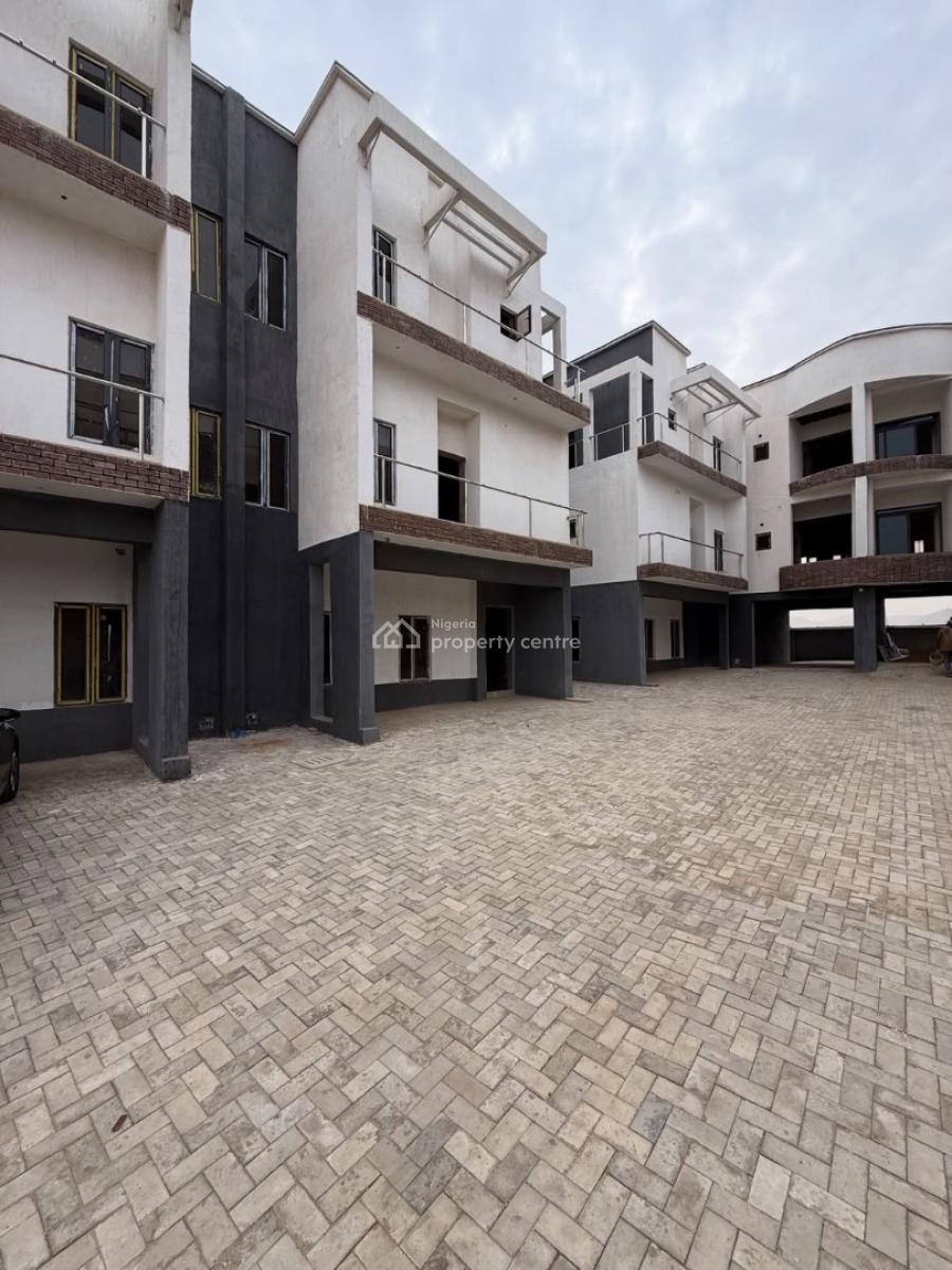 4 Bedroom Terrace Duplex with Bq (semi Finished), Jahi, Abuja, Terraced Duplex for Sale