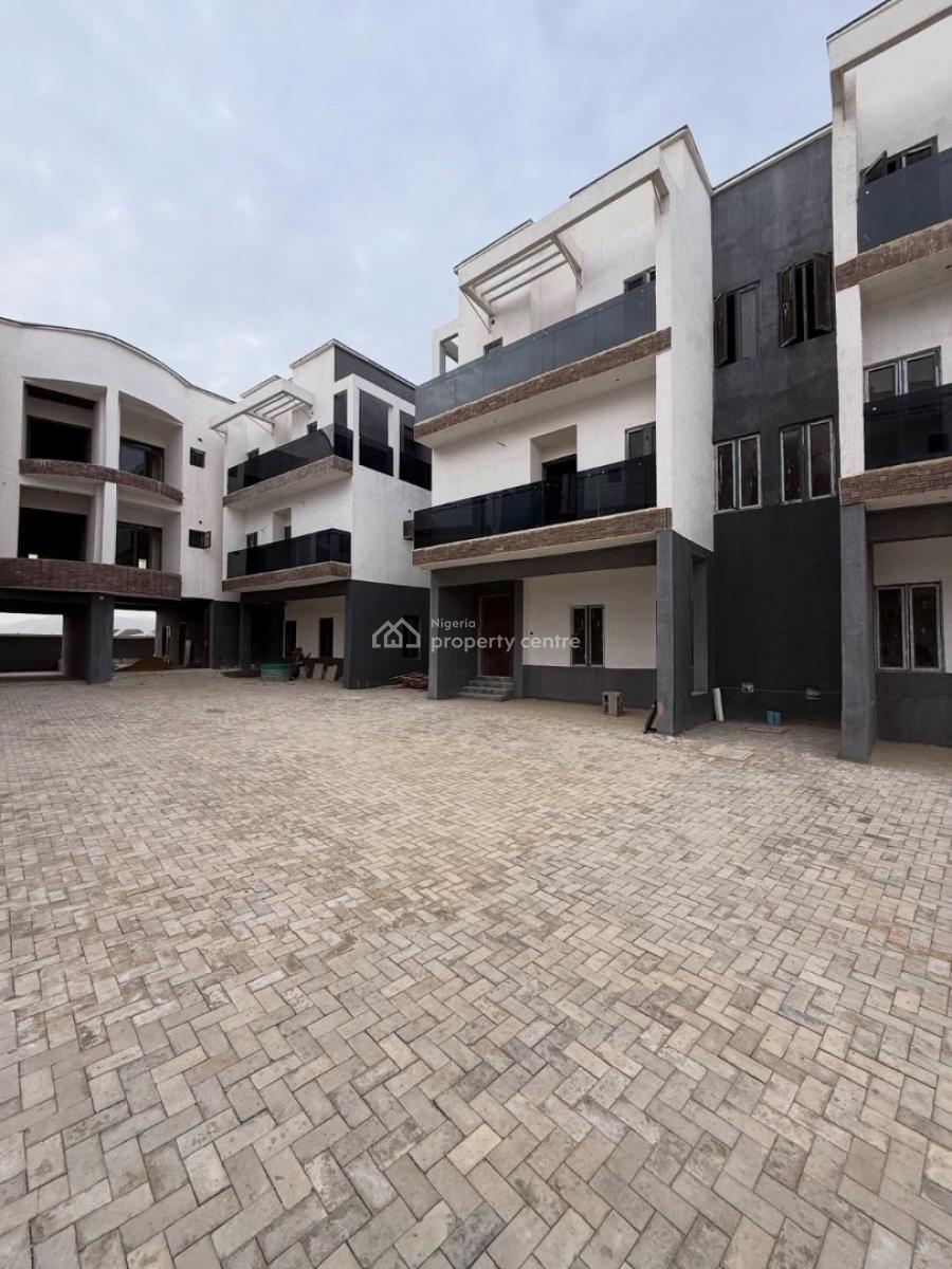 4 Bedroom Terrace Duplex with Bq (semi Finished), Jahi, Abuja, Terraced Duplex for Sale