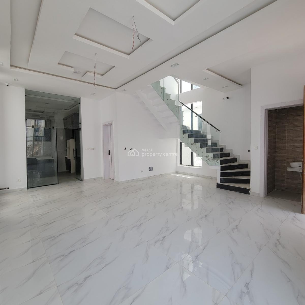 Excellent 4 Bedroom Duplex with a a Pool and a Bq, Chevron, Lekki, Lagos, Detached Duplex for Sale