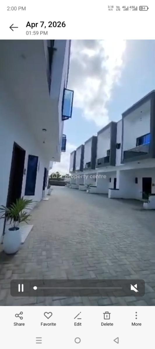 Newly Finished 3 Bedrooms Terrace Duplex House, Abraham Adesanya, Ajah, Lagos, Terraced Duplex for Sale