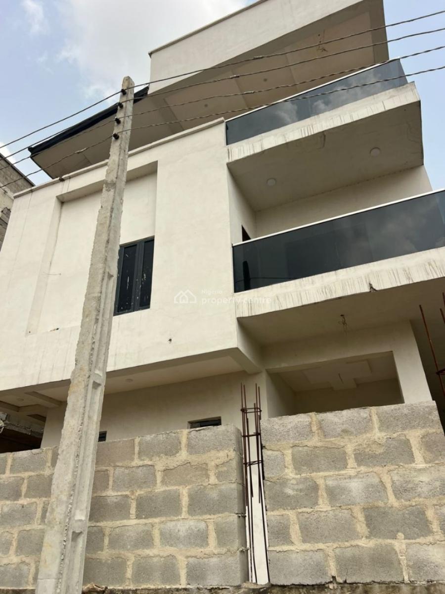 Executive 5-bedroom Unfinished Building -- Prime for Customization, Gra Phase 2, Magodo, Lagos, Detached Duplex for Sale