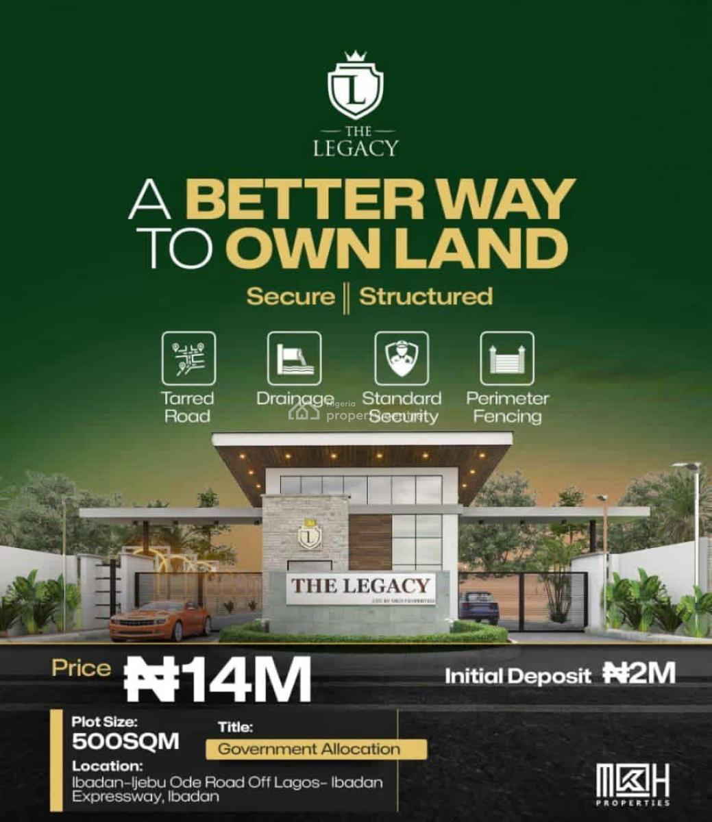 Land Banking Opportunity in a Future Mega City, The Legacy, Ibadan-ijebu Ode Road, Ijebu Ode, Ogun, Residential Land for Sale