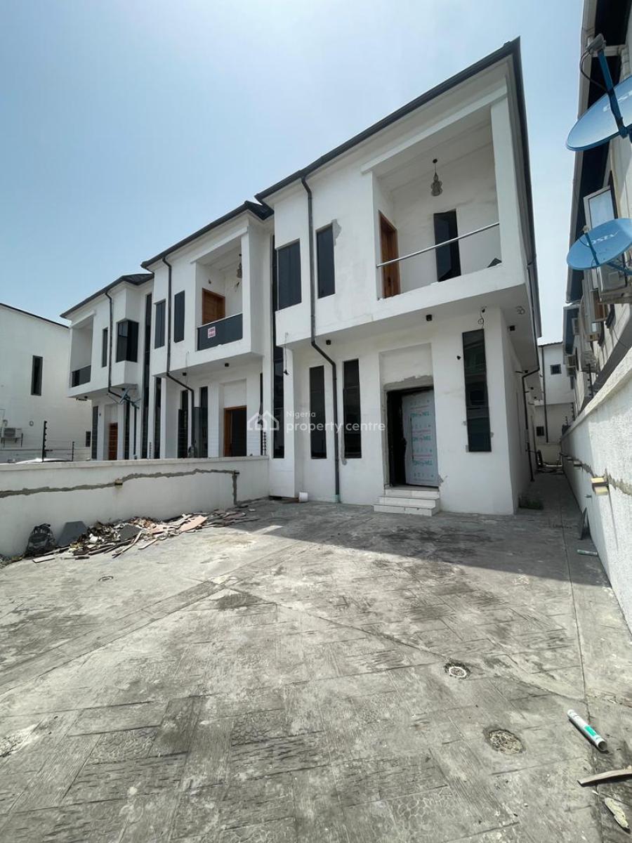 Exclusive Newly Built 4 Bedroom Self -compound Terraced + Bq, Ikota Gra, Lekki, Lagos, Terraced Duplex for Rent