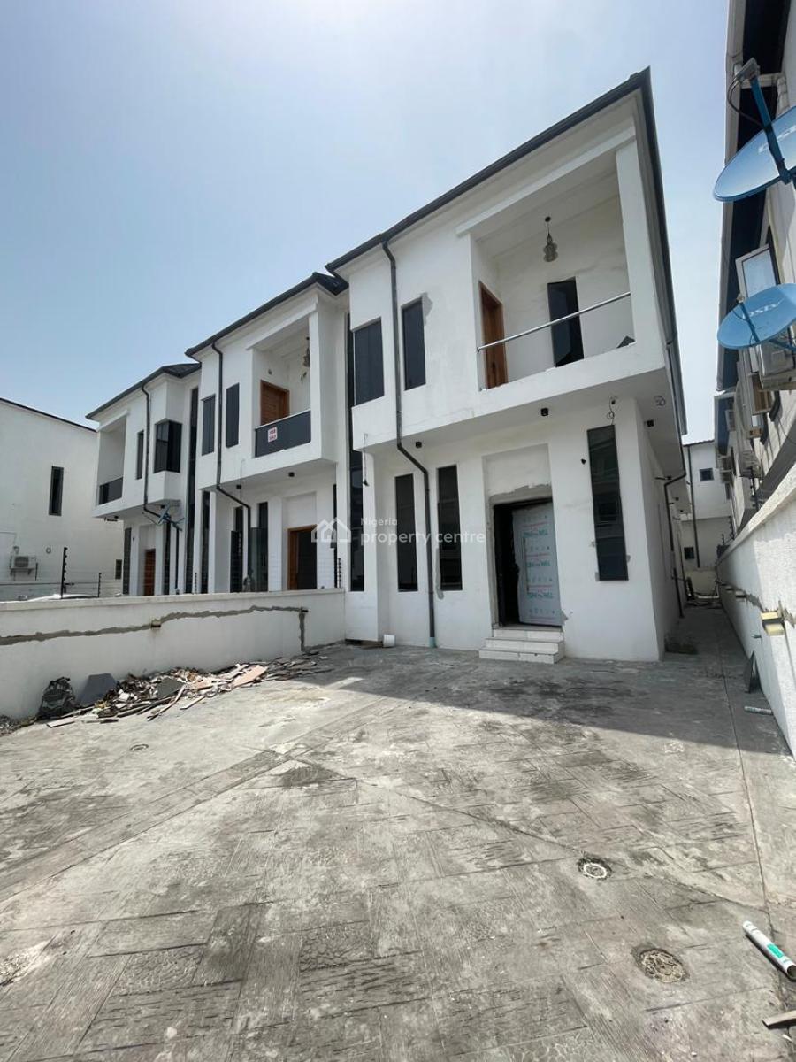Exclusive Newly Built 4 Bedroom Self -compound Terraced + Bq, Ikota Gra, Lekki, Lagos, Terraced Duplex for Rent