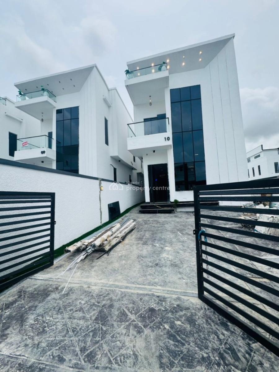 Brand New 5 Bedroom Fully Detached Duplex with Bq and Pool, Chevron Drive, Lekki, Lagos, Detached Duplex for Sale