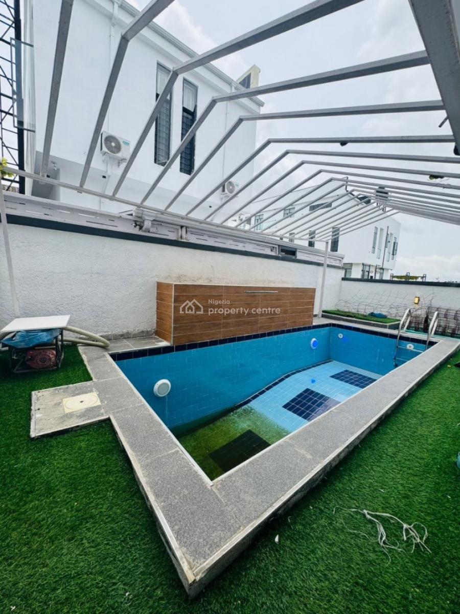 Brand New 5 Bedroom Fully Detached Duplex with Bq and Pool, Chevron Drive, Lekki, Lagos, Detached Duplex for Sale
