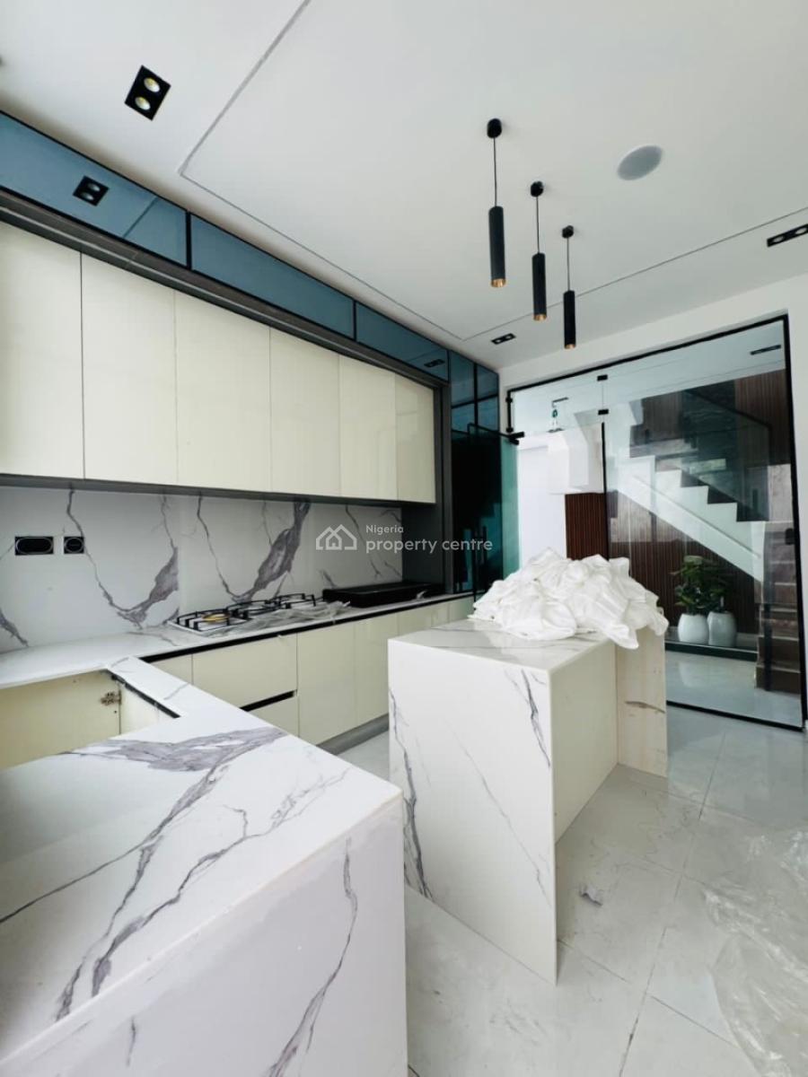 Self Compound 5 Bedroom Fully Detached Duplex with Bq and Pool, Chevron Drive, Lekki, Lagos, Detached Duplex for Sale