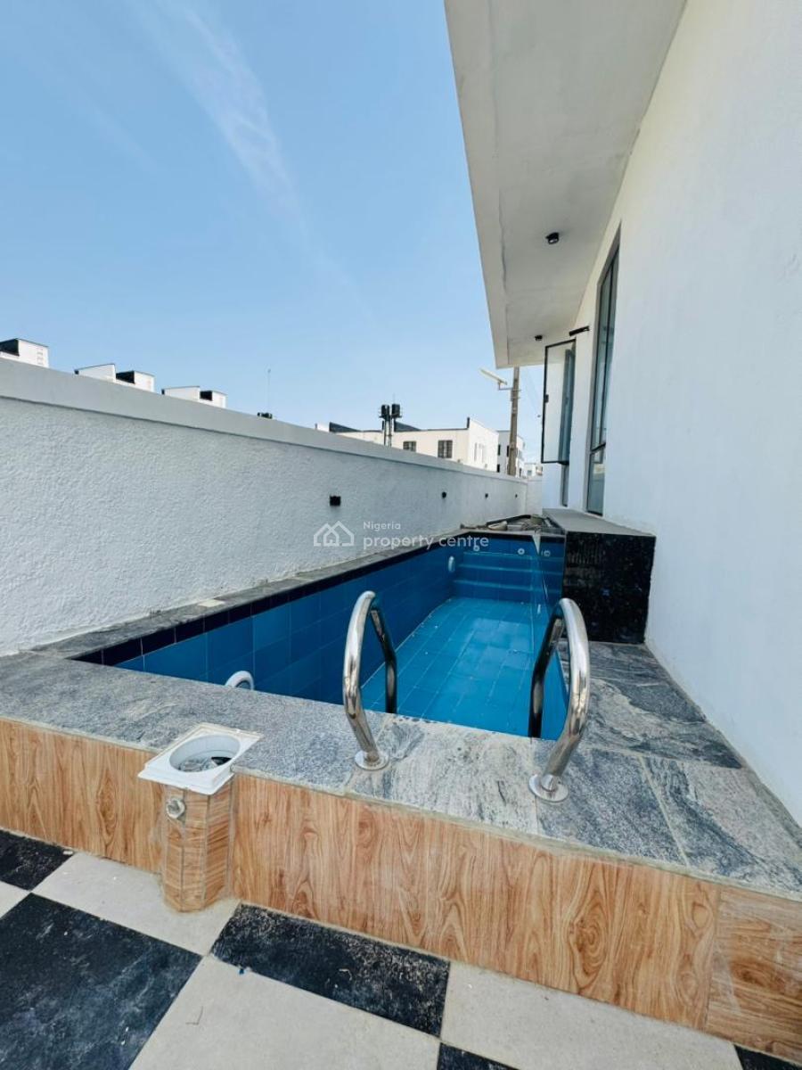 Self Compound 5 Bedroom Fully Detached Duplex with Bq and Pool, Chevron Drive, Lekki, Lagos, Detached Duplex for Sale