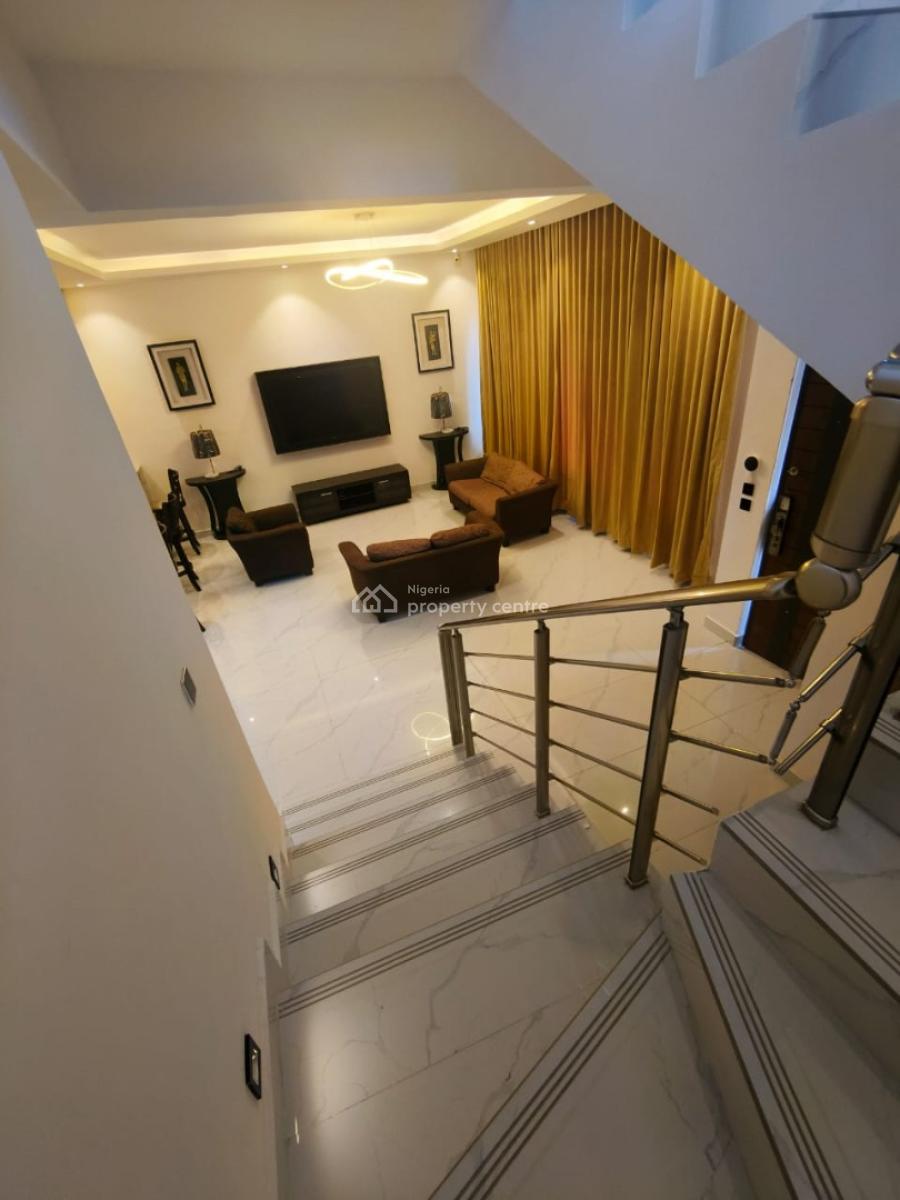 New Fully Furnished/serviced 4bedroom Terrace Duplex+ Boys Quarter, Lekki Phase 1, Lekki, Lagos, Terraced Duplex for Rent