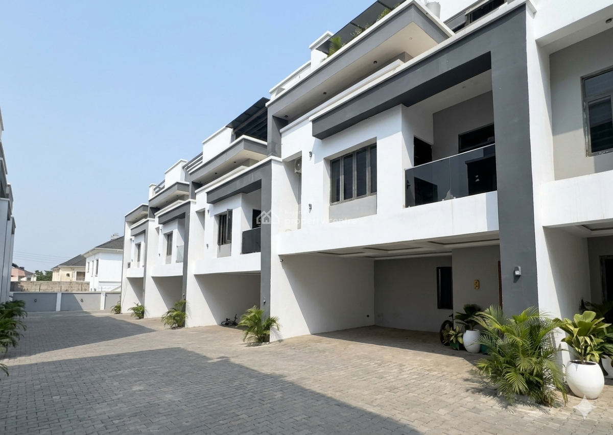 4 Bedroom Spacious Terrace Duplex with a Bq, Wuye, Abuja, Terraced Duplex for Sale