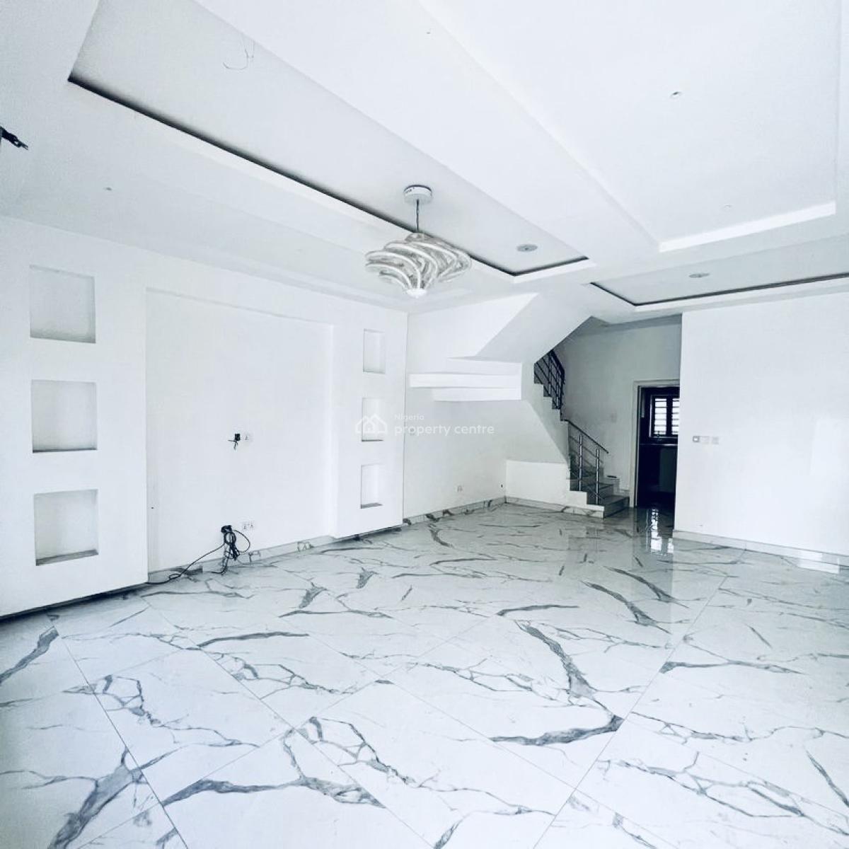 a Very Spacious 4 Bedrooms Semi Detached Duplex with Bq, Lekki -gated Estate with Access Code, Ikate, Lekki, Lagos, Semi-detached Duplex for Rent