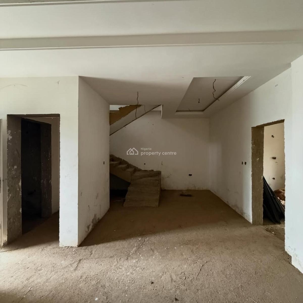 Spacious 4 Bedroom Terrace Duplex 1 Room Bq(advanced Carcass), Maitama District, Abuja, Terraced Duplex for Sale