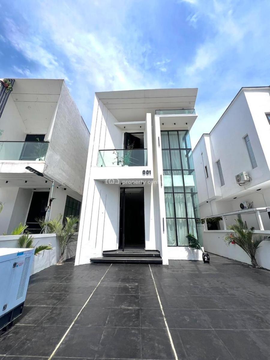 Furnished 5-bedroom Fully Detached House + Bq & Swimming Pool, Chevronn, Lekki, Lagos, Detached Duplex for Sale