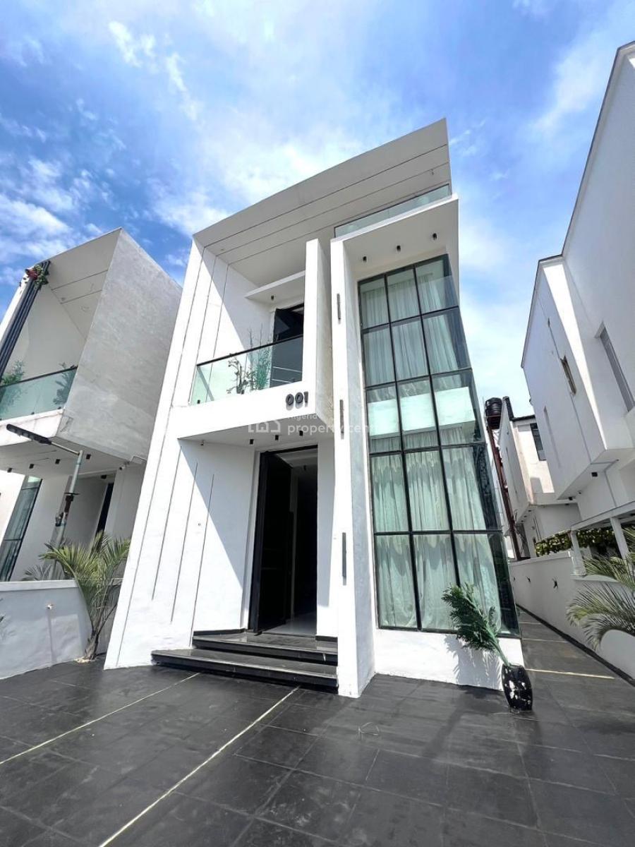 Furnished 5-bedroom Fully Detached House + Bq & Swimming Pool, Chevronn, Lekki, Lagos, Detached Duplex for Sale