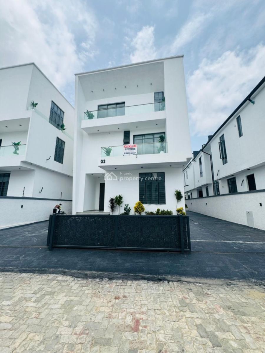 Well Built 5 Bedroom Detached Duplex with Cinema ,swimming Pool,and Bq, Chevron, Secured and Organized Estate in a Flood Free Environment, Lekki, Lagos, Detached Duplex for Sale