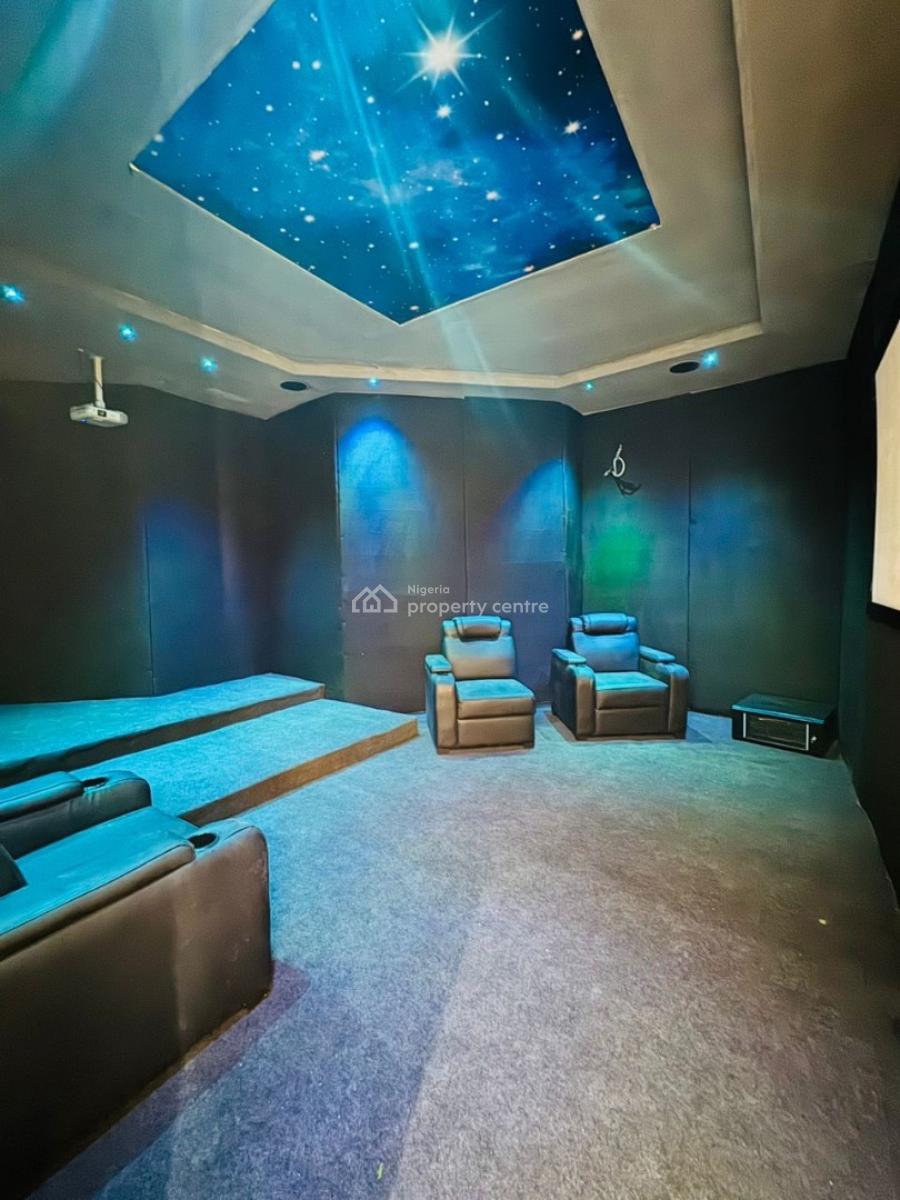 Well Built 5 Bedroom Detached Duplex with Cinema ,swimming Pool,and Bq, Chevron, Secured and Organized Estate in a Flood Free Environment, Lekki, Lagos, Detached Duplex for Sale