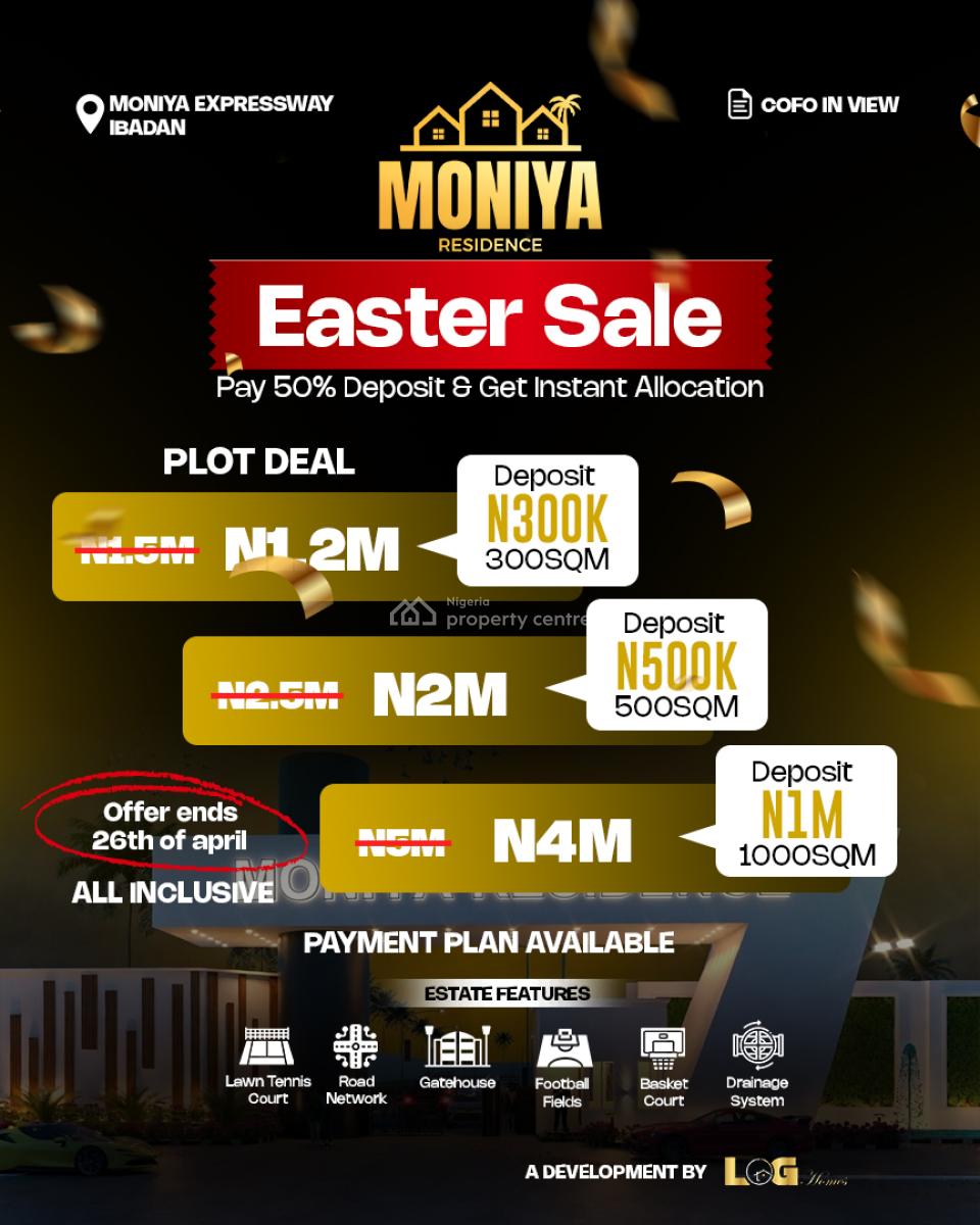 Buy and Build Land in an Estate, Buy and Build Land in Moniya Ibadan Expressway., Ibadan, Oyo, Residential Land for Sale