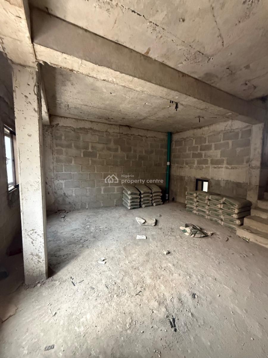 Architectural Design Luxury 4 Bedroom Terrace Selling As Carcasses, Gbagada, Lagos, Terraced Duplex for Sale