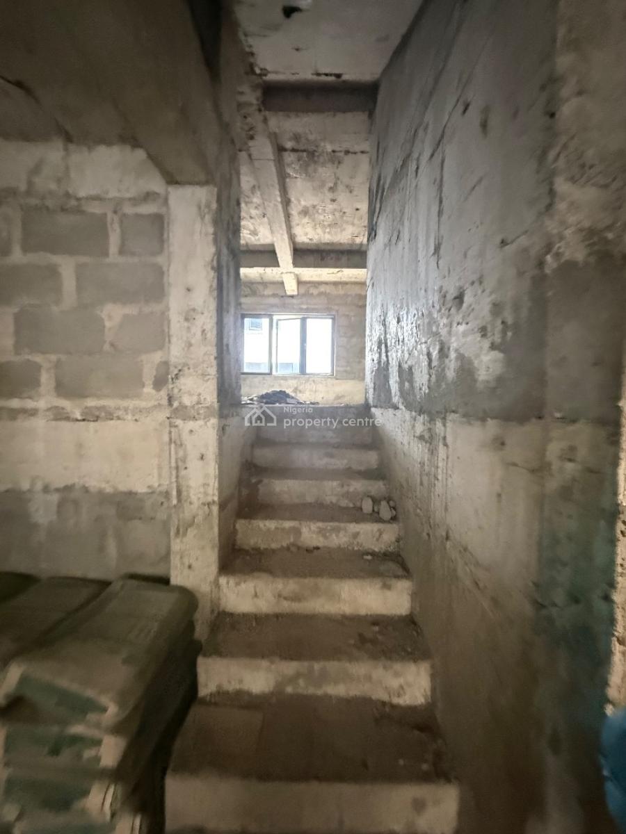 Architectural Design Luxury 4 Bedroom Terrace Selling As Carcasses, Gbagada, Lagos, Terraced Duplex for Sale