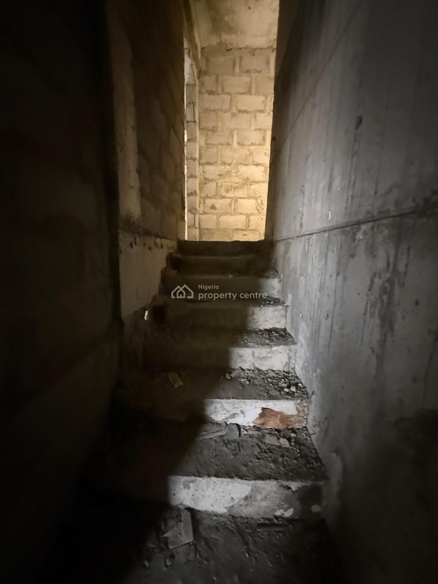 Architectural Design Luxury 4 Bedroom Terrace Selling As Carcasses, Gbagada, Lagos, Terraced Duplex for Sale