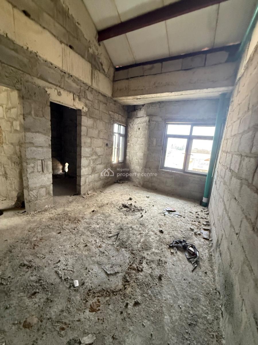 Architectural Design Luxury 4 Bedroom Terrace Selling As Carcasses, Gbagada, Lagos, Terraced Duplex for Sale