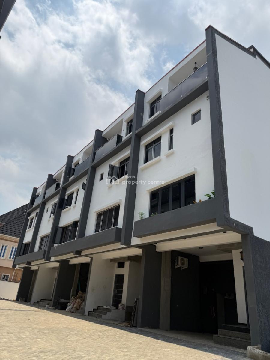 Architectural Design Luxury 4 Bedroom Terrace Selling As Carcasses, Gbagada, Lagos, Terraced Duplex for Sale