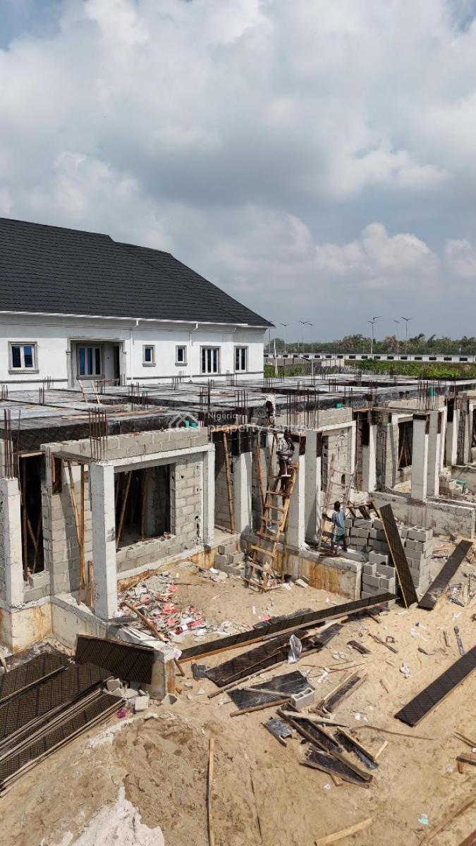 Best Selling & Most Secured Solar Powered 3 Bedroom Terrace + Studio, Inside Atican Beach View Estate, Lekki Phase 2, Lekki, Lagos, Terraced Duplex for Sale