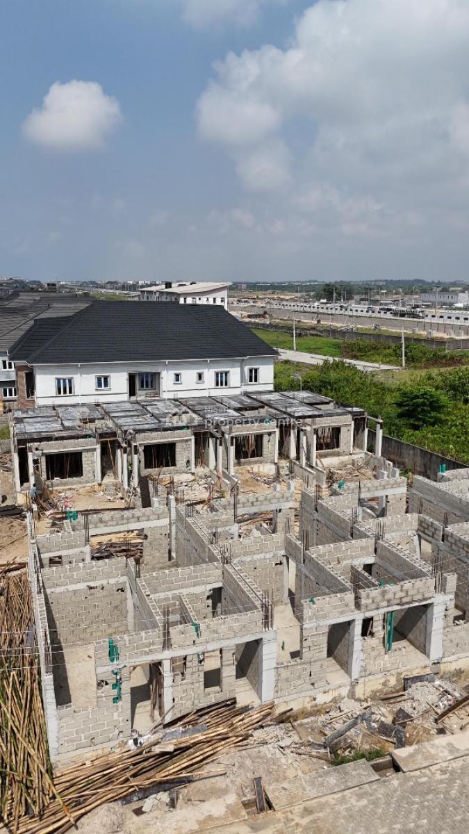 Best Selling & Most Secured Solar Powered 3 Bedroom Terrace + Studio, Inside Atican Beach View Estate, Lekki Phase 2, Lekki, Lagos, Terraced Duplex for Sale