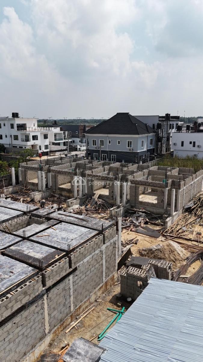 Best Selling & Most Secured Solar Powered 3 Bedroom Terrace + Studio, Inside Atican Beach View Estate, Lekki Phase 2, Lekki, Lagos, Terraced Duplex for Sale