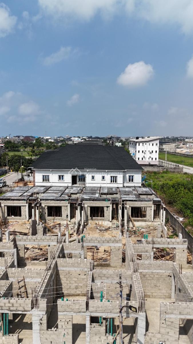 Best Selling & Most Secured Solar Powered 3 Bedroom Terrace + Studio, Inside Atican Beach View Estate, Lekki Phase 2, Lekki, Lagos, Terraced Duplex for Sale