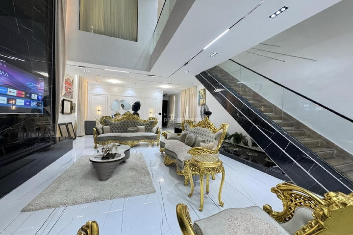 Furnished 5 Bedroom Detached House with Swimming Pool, Cinema and Bq, Osapa, Lekki, Lagos, Detached Duplex for Sale