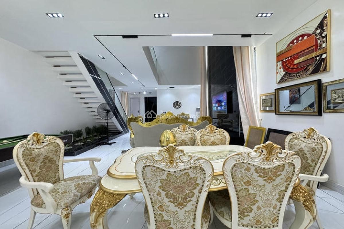 Furnished 5 Bedroom Detached House with Swimming Pool, Cinema and Bq, Osapa, Lekki, Lagos, Detached Duplex for Sale