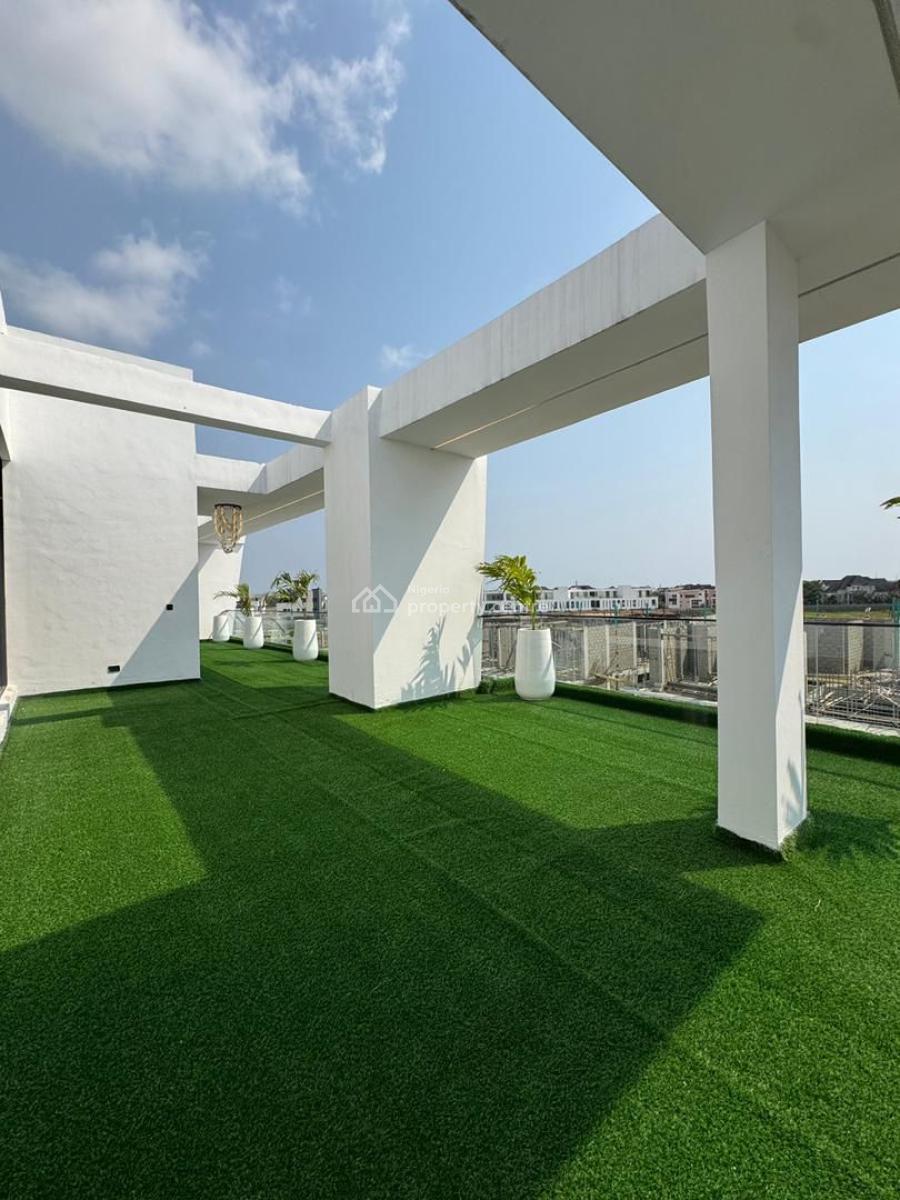 Gigantic 5 Bedroom Duplex with Pool, Cinema, Gym, Study, Waterfront, Osapa, Lekki, Lagos, Detached Duplex for Sale