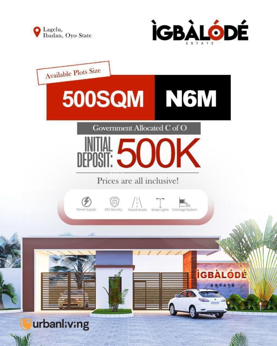 Land, Igbalode Estate, Iwo Road, Lagelu, Ibadan, Oyo, Residential Land for Sale