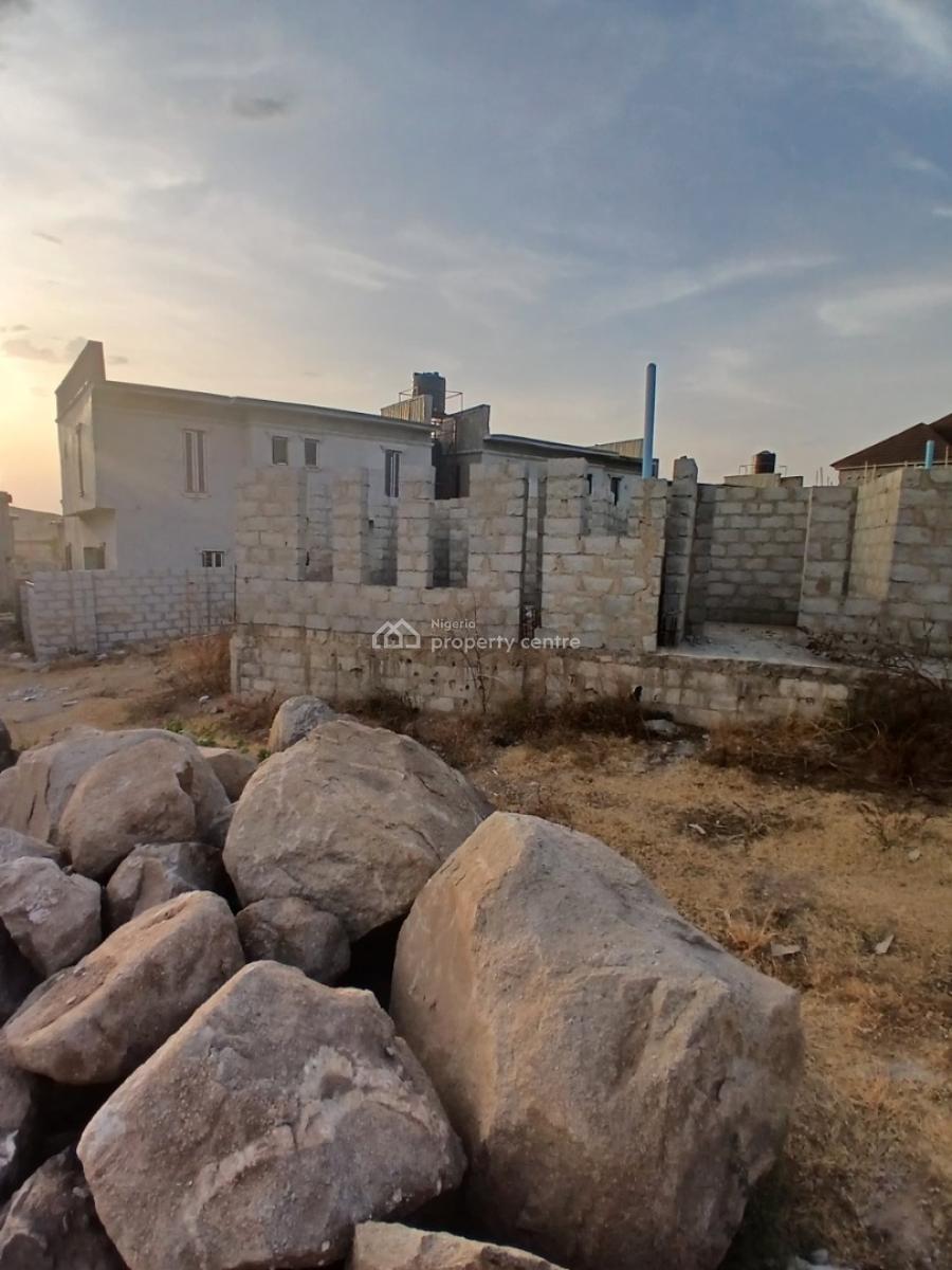 Distress Carcass of 5 Bedroom Semi-detached Duplex, Lugbe District, Abuja, Residential Land for Sale