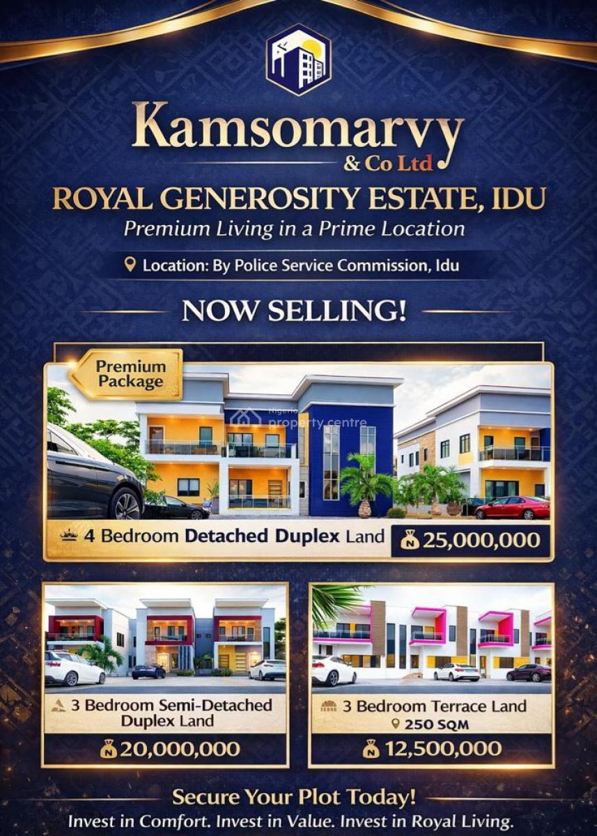 Buy and Build Estate Plots Idu, Aftet Navy Estate, Idu Industrial, Abuja, Residential Land for Sale