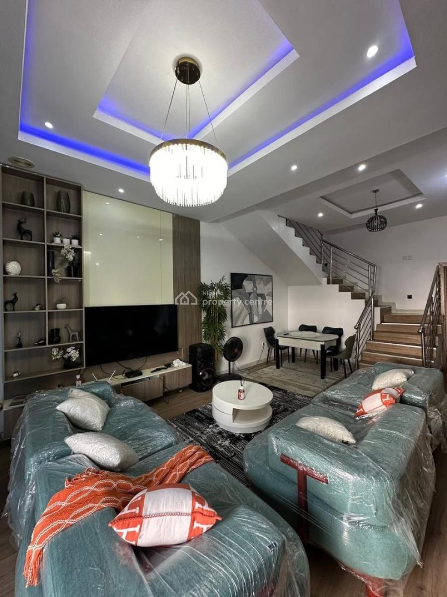 Fully Furnished 4 Bedroom Semi Detached Duplex, Ajah, Lagos, Semi-detached Duplex for Rent