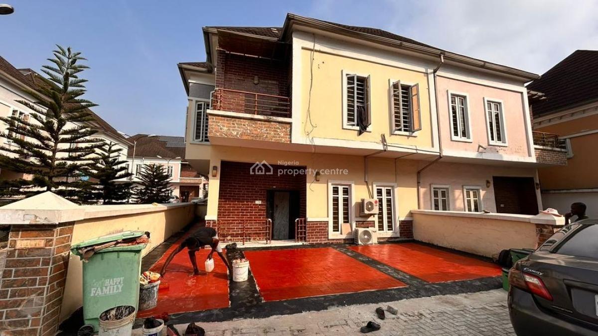 4 Bedroom Semi Detached Duplex Plus Bq, Creek Avenue Court 1, Ikota, Lekki, Lagos, Semi-detached Duplex for Sale