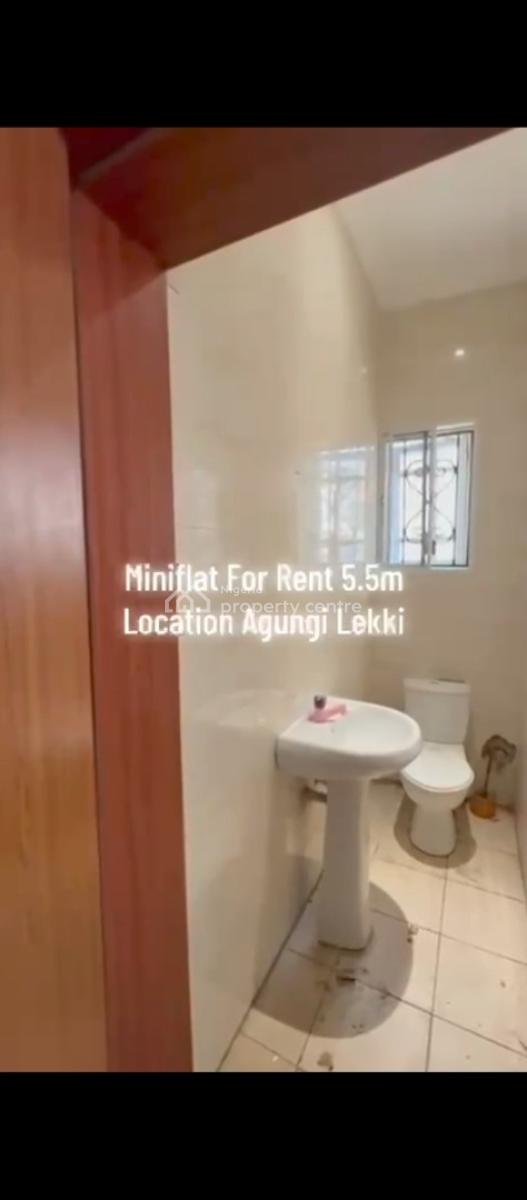 Spacious 1bedroom Mini Flat, Dominion Pizza, Agungi, Lekki, Lagos, Flat / Apartment for Rent