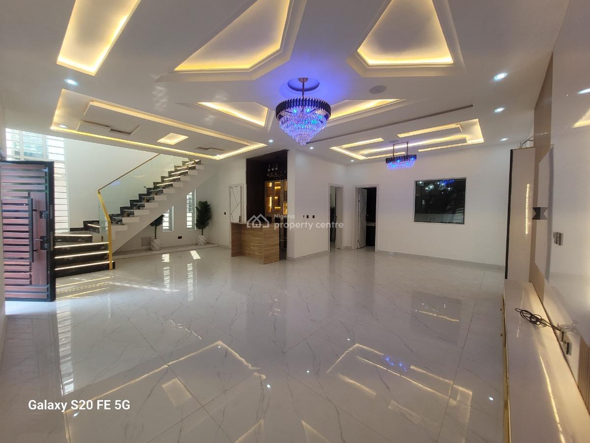 Luxury 5 Bedroom Fully Detached Duplex with Bq and Cinema, Ikota Villa Estate Beside Mega-chicken Eatery, Ikota, Lekki, Lagos, Detached Duplex for Sale