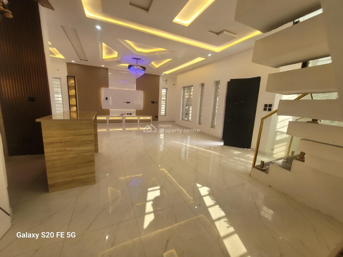 Luxury 5 Bedroom Fully Detached Duplex with Bq and Cinema, Ikota Villa Estate Beside Mega-chicken Eatery, Ikota, Lekki, Lagos, Detached Duplex for Sale