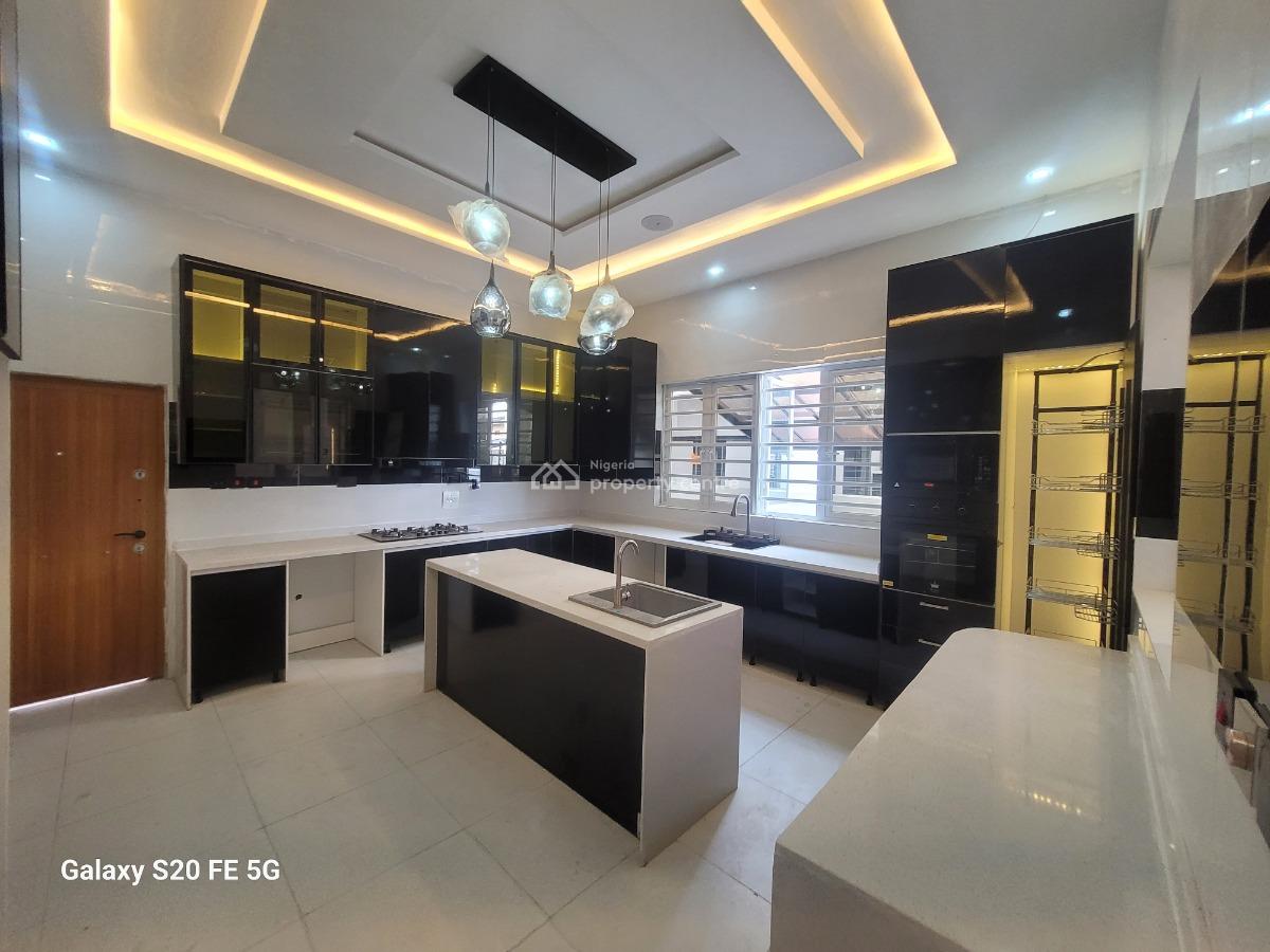 Luxury 5 Bedroom Fully Detached Duplex with Bq and Cinema, Ikota Villa Estate Beside Mega-chicken Eatery, Ikota, Lekki, Lagos, Detached Duplex for Sale