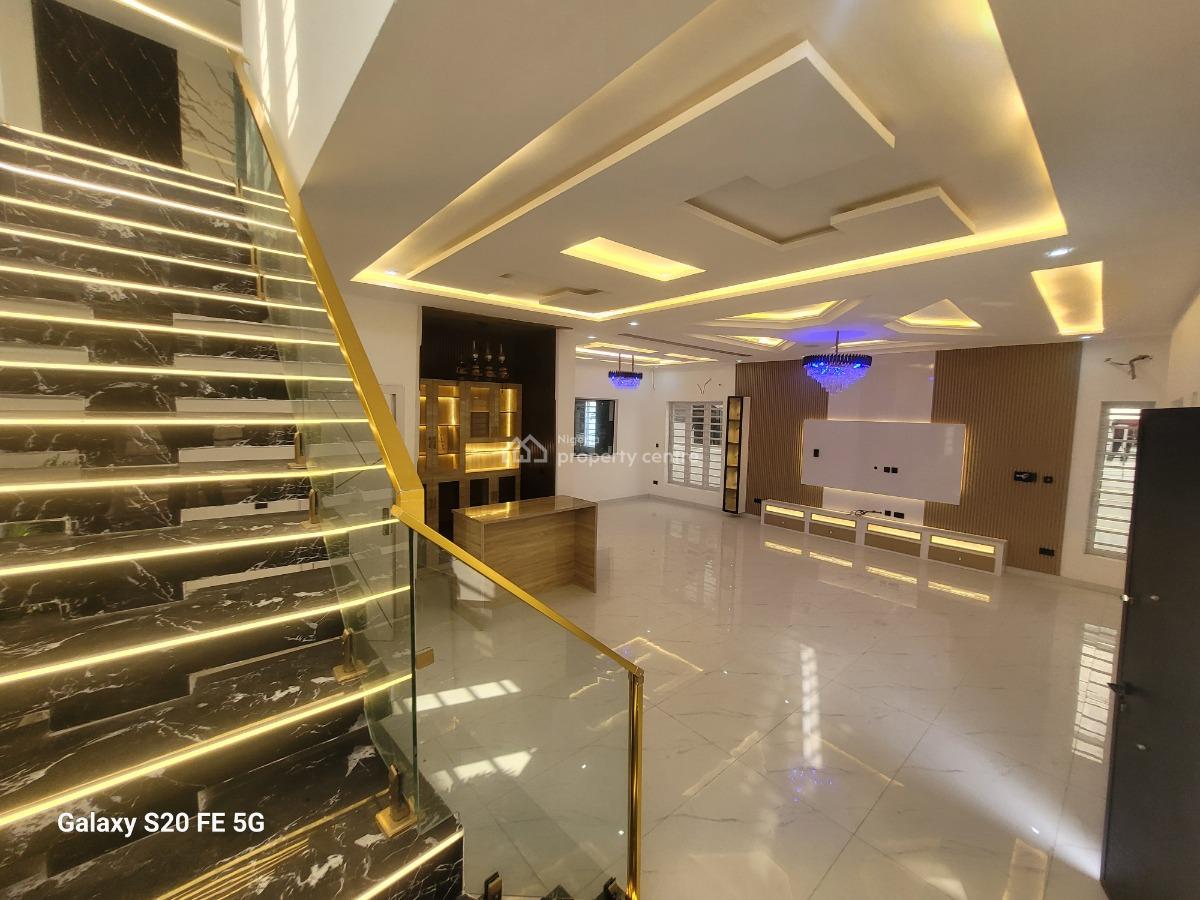 Luxury 5 Bedroom Fully Detached Duplex with Bq and Cinema, Ikota Villa Estate Beside Mega-chicken Eatery, Ikota, Lekki, Lagos, Detached Duplex for Sale