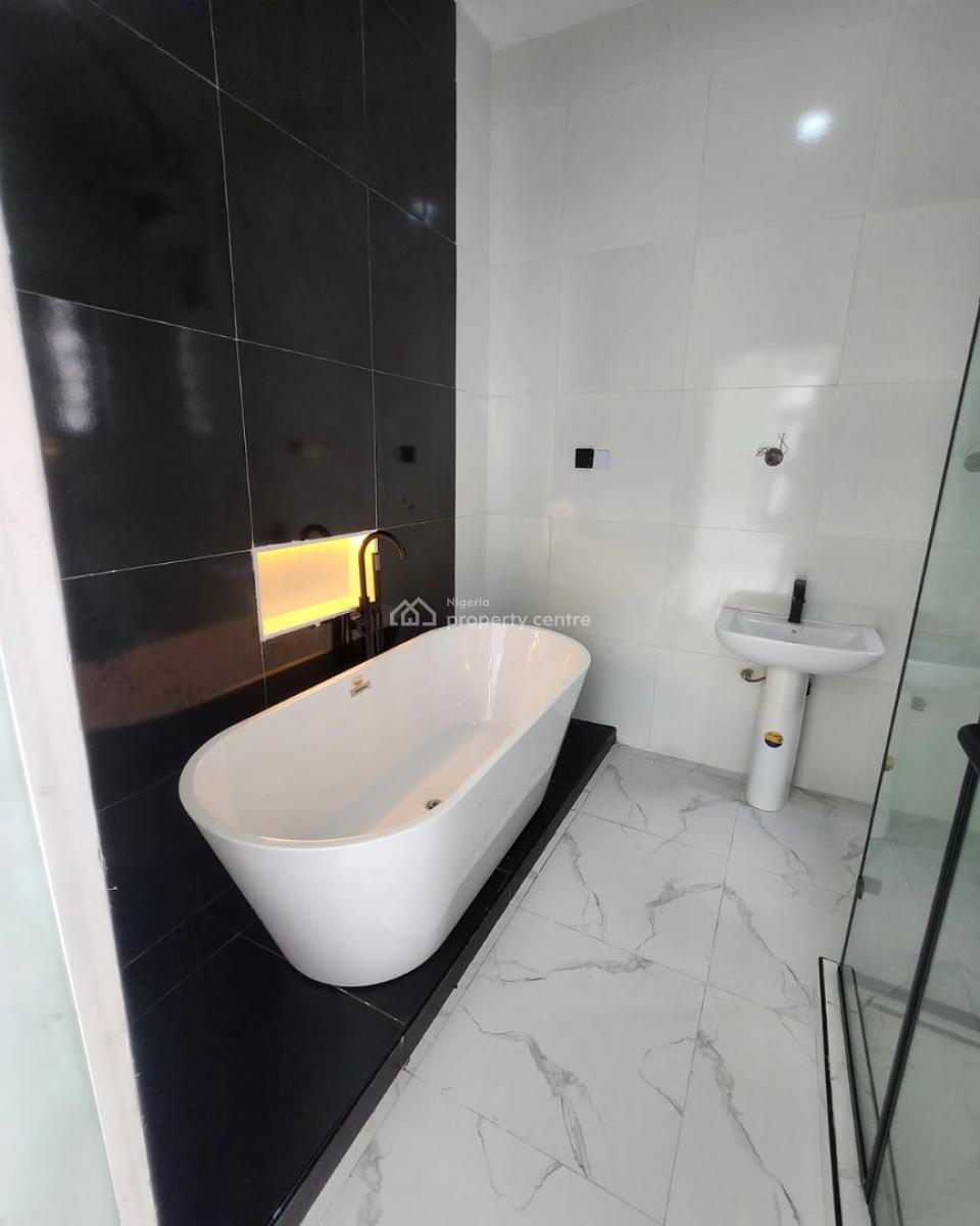 Self Serviced Four Bedroom Semi Detached Duplex with Bq, Sangotedo, Ajah, Lagos, Semi-detached Duplex for Sale