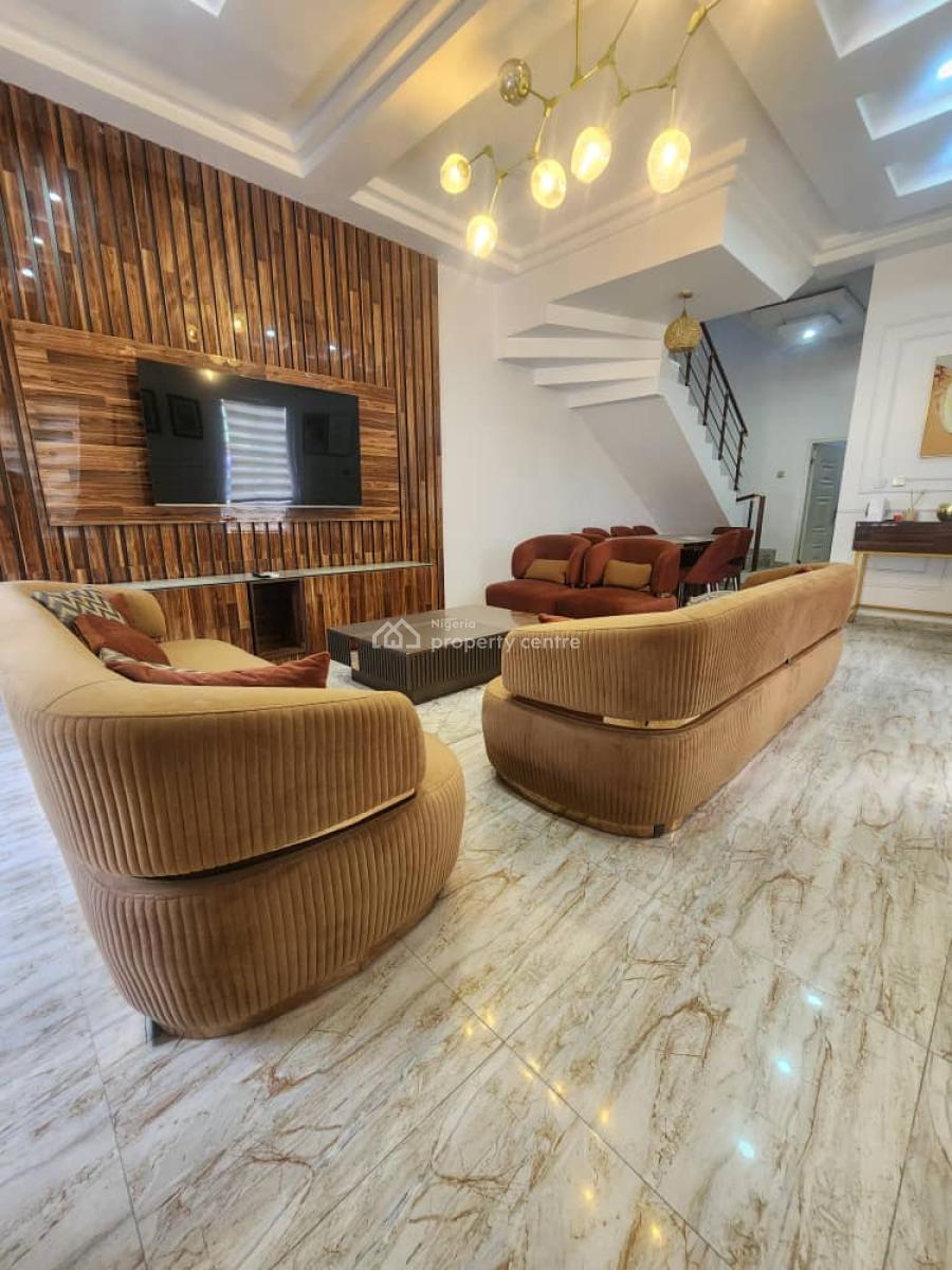 4bedroom Duplex with Bq and Security House Secured Estate, Secured Estate, Osapa, Lekki, Lagos, Semi-detached Duplex for Rent