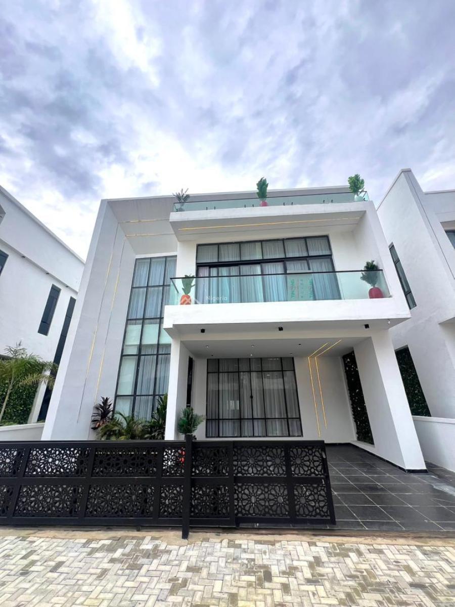 Spacious 5-bedroom Fully Detached Home W/ Bq, Pool, Chevron Toll Gate, Lekki, Lagos, Detached Duplex for Sale